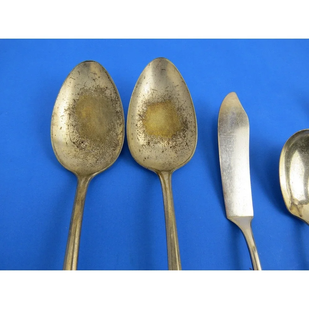 WM Rogers Silverplate Flatware Set Monogrammed Vintage Utensils